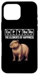 iPhone 16 Pro Max Capybara The Elements Of Happiness Periodic Table Chemistry Case