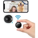 Mowze - Mini Camera WiFi ip Cachee sans Fil Full hd 1080P , Micro Nanny Cam de Surveillance avec Vision Nocturne Infrarouge et Detection de