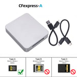 CFexpress Lecteur de Carte USB 3.1 Isabel 2 Type C 10Gbps CFE-B/Carte CFE-A Carte Mémoire Adaptateur De Stockage pour PC Ordinateur Portable Téléphone - Type TypeA A to C C to C