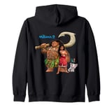 Disney Moana 2 Maui Pua Hehei Together Again with Movie Logo Zip Hoodie