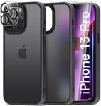 Mootobo 4 in 1 Designed for iPhone 13 Pro Case 13 Pro(6.1 inch), Black