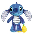 Clementoni Baby Infant Toys - Disney Stitch First Activities - Plush Disney, Pushchair Stroller & Pram Toys, Early Development & Activity Toys, Sensory Learning Toys, Gift Toddler 6 Months, 17918