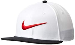 Nike Unisex U Nk Pro Cap SWOOSH Classic Hat - White/Black/University Red, MISC