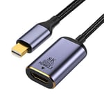 CY Adaptateur Mini DisplayPort vers HDMI, Mini DP DisplayPort 1.4 Source Mâle vers HDMI 2.0 Femelle Affichage 8K 60hz UHD 4K Câble Adaptateur Moniteur