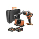 Perceuse à percussion AEG BSB18CBL-X02C - Brushless 18V - 2 Batteries 4.0 et 2.0 Ah - 1 Chargeur - Noir et orange