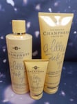 Champneys Health Spa Citrus Blush Collection Daily Scrub Shower Gel Body Lotion