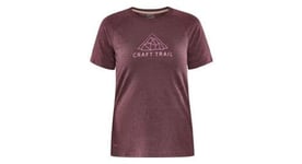 T shirt manches courtes craft adv trail wool femme blanc