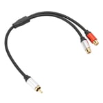 02 015 Stereo Y Splitter Cable 1RCA To 2RCA AUX Extension Cable For DVD For