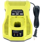 Chargeur P117 compatible avec la batterie au lithium Ryobi 12V 14.4V 18V et le chargeur de batterie NiMH NiCd