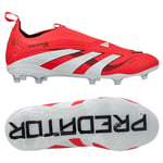 adidas Predator Elite Laceless Fg Pure Victory - Lucid Red/vit/svart Barn - Gräs (Fg), storlek 34