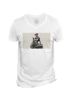 T-Shirt Homme Col V Apex Legends Lifeline Battle Royale Jeux Video