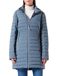 G.I.G.A. DX Female Parka fonctionnelle décontractée en duvet avec capuche amovible Bacarya, smoke blue, 40, 34275-000