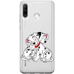 ERT GROUP mobile phone case for Huawei P30 Lite original and officially Licensed Disney pattern Dalmatians 005 optimally adapted to the shape of the mobile phone, partially transparent