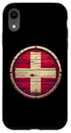 Coque pour iPhone XR Drapeau vintage de la Suisse vieilli Proud Swiss Patriot