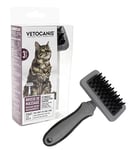 Vetocanis - Brosse Chien Carde Double - Accessoire Chien de Toilettage pour Petit Chien - Tous types de poils - Brosse pour le Toilettage du Chien Solide - Manche ergonomique