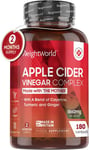 Apple Cider Vinegar with Mother 1860Mg Added Probiotics - 180 Capsules Vegan