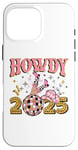 iPhone 16 Pro Max Howdy 2025, new year, 2025, cowgirl, gold silver pink Case