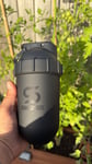 ShakeSphere Tumbler Protein Shaker Bottle 24oz Capsule Matte Black/ Frosted