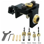 Gabarit de goujonnage kit de gabarit de trou de poche en bois perçage vertical localisateur détachable pour meubles connexion perforateur outils de