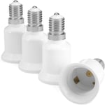 4x Sockeladapter - E14 till E27 Sockelkonverter