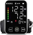 Blood Pressure Monitor Upper Arm Blood Pressure Monitors for Home Use BP Machine with 2x120 Reading Memory Adjustable Arm Cuff 8.7"-18.9" Large Display with LED Background Light Voice Broadcast