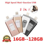 Pen drive HD memory stick mobile OTG Micro USB Flash Drive 64 Go PENDRIVE pour iPhone 6 6 s Plus 5 5S ipad Noir