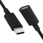 Câble d'extension USB C pour Chargeur Magsafe de Type C mâle vers Femelle 9V 3A pour Chargement sans Fil - Transfert de données - Compatible avec MacBok M1 IPhone 13/12 1m/3,3FT-Le Noir