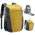 K&F Concept Sac à dos pour appareil photo de 25 l - Grande capacité - Avec housse de pluie - Compartiment pour ordinateur portable de 15,6" - Compatible avec Canon/Nikon/Sony/DJI Mavic Drone