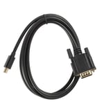 Adaptateur de câble Mini DP vers VGA,port d'affichage Mini DisplayPort,moniteur mâle vers mâle,MacPleAir Pro,Lenovo,PC,1.8m - Type Black-1,8m