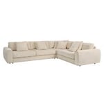 Hovden Sweet Large hörnbäddsoffa tyg beige B345 cm