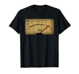 VU Meter Retro Grunge dB DJ Vintage Design T-Shirt