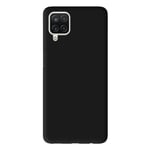 Coque silicone unie Mat Noir compatible Samsung Galaxy A12 5G - Neuf