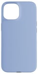 Coque pour iPhone 15 Couleur bleu sérénité simple