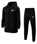 New Boys Nike BV3634 NSW Core Tracksuit Joggers Jacket Black Size S 128-137 Cm