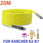 Tuyau de vidange à pression pour nettoyeur Karcher,kit de jet d'eau pour livres d'égout,buses de lavage pour K2,K3,K4,K5,K6,K7 - Type 20M For karcher