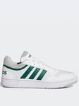 adidas Sportswear Mens Hoops 3.0 Summer Trainers - White/Green, White/Green, Size 10, Men