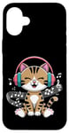 Coque pour iPhone 16 Plus Music Cats Musical Note Outfit For Musicians Headphone Cat