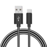 NORDIQZENZ USB-C kabel, Sølv, 1m