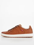 Levi's Piper Faux Leather Trainers - Brown, Brown, Size 7.5, Men