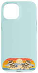 Coque pour iPhone 15 Voyage à la plage, soleil, mer, coquillages, oiseaux, sable, vacances en famille