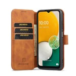 DG-Ming Lompakkokotelo 3-kortti Samsung Galaxy A13 5G - Ruskea