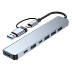 Multiport USB-hubb 3.0 Multi USB-splitter 4 USB C-portar 3.0 2.0-portar för PC Laptop Dator Hubb