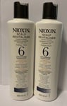 2x Nioxin Scalp Conditioner System 6 300ml + 300ml Double Pack New (22)