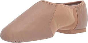 Bloch Neo-Flex Chaussures de jazz en cuir pour femme Semelle Slip On Split avec avant-pied et coussinet de talon en EVA, haute durabilité, ajustement supérieur, flexibilité, step dance, chair, 38.5 EU