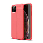 Apple iPhone 11 Pro Max Leather Texture Case Red