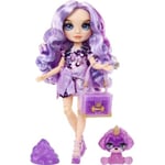 Rainbow High Poupée Mannequin avec Kit de Slime et Animal de Compagnie - Violet (Violet) - Poupée Pailletée 28 cm avec Kit de Slime