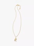 HUSH Gaia Initial Pendant Necklace, Gold