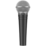 TONOR Microphone Vocal Dynamique cardioïde, Micro Filaire XLR avec Filtre Anti-Pop intégré et Grille en Maille sphérique, Micro Portable avec réduction du Bruit, Chant, Enregistrement, D58 Noir