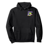 Rugrats Iconic Reptar Retro Small Left Chest Pocket Logo Pullover Hoodie