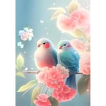 two Love Birds Diy Diamond Painting30x40cm Kit för vuxna,5d Diamond Painting Kit,full Drill Fantasy Diamond Painting Kit Diamond Gem Art For H